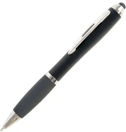 Shanghai Soft Stylus Ball Pen (black barrel)